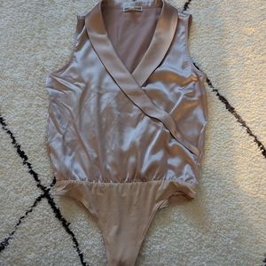 Pleione Champagne Silk Bodysuit